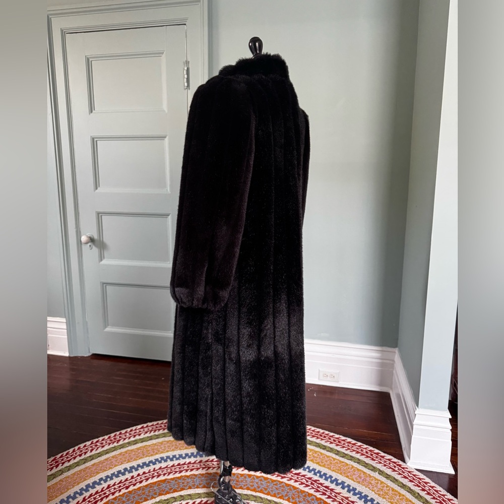 Elegant Black Fur Coat